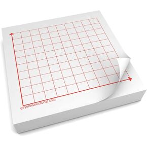1st Quadrant 10x10 Squares, Graphing Post-It Notes4 packs of 100 sheets, 400 sheets total