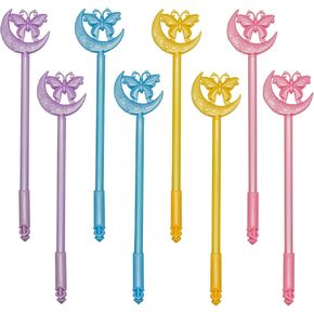 Maydahui 12 PCS Butterfly Moon Gel Pen Girl Magic Wand Pens Novelty Pen Black Ink for School Party Office
