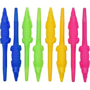 Maydahui 12 Pcs Cute Alligator Pens Crocodile Gel Pens Novelty Fun Animal Pens Alligator Writing Pen Black Ink for Student Office School Supplies Stationery Party Favor Gift