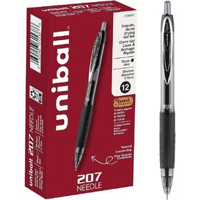 Uni-Ball 1736097 Signo 207 Roller Ball Retractable Pen Pen Black Ink Medius in Kuwait