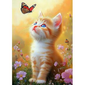 Diamond Art Kits for Adults, Birds Flowers 5D Diamond Painting Kits for Beginners DIY Full Drill Diamonds Painting Pictures, Diamond Gem Art Painting DIY Crafts Kit for Home Wall Decor 12x16inch