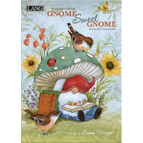 Lang, Gnome Sweet Gnome by Susan Winget 2025 Monthly Planner