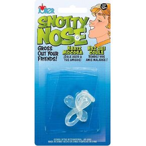 JW-0099 Joker Snotty الأنف الإجمالي واقعية طويلة Booger Prop 3in مزحة ، أخضر