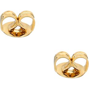 PATIKIL 2 Pcs Earring Backs, 14K Gold Locking Earring Backs Replacements Hypoallergenic Metal Earring Stopper Secure Locking Charm for Studs, Heavy Droopy Earrings, White Gold