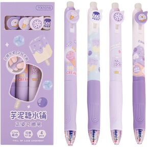 4 أجهزة كمبيوتر قابلة للاحتفال بمسح قابلة للاحتفال بحبر الهلام ، أقلام كاريكاتورية باندا أقلام 0.5 ملم نقطة زرقاء الحبر الحبر أقلام مدرسة النساء الفتيات الأولاد أكيام أكيام (باندا الأزرق الزرقاء) in Kuwait