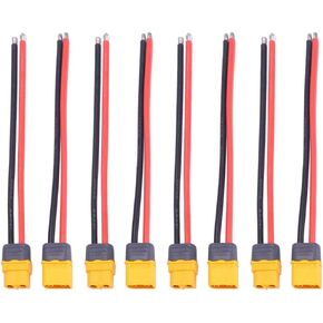 4 أزواج 150 ملم 12AWG سلك السيليكون XT60H موصل الذكور والإناث لبطارية RC LIPO FPV Racing بدون طيار ، مع غطاء غمد الإسكان
