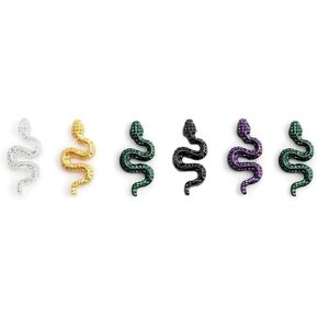 Miniature Tiny Resin Snake, Micro Irresistibly Cute Snake, Mini Snake, Halloween Embellishments, for Mystical-Crafts,Dollhouse Crafts Scrapbooking Projects (50PCS)