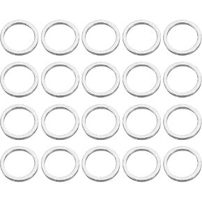 uxcell Brass Hollow Circle Bezel Round Linking Rings, for Earrings Necklaces Jewelry Making
