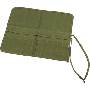 Green Paint Brush Holder Roll up Pouch 22 Slots Paint Brush Holder Artist Paint Brush Roll up Bag Holder Canvas Pouch Case,16.54" L x 12.3" W