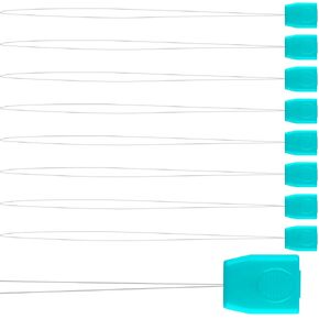STSTR 8PCS 7.87 Inch Long Needle Threaders, Metal Embroidery Floss Punch Threading Tool, Stitching Sewing Needle Threader Tool, Needlepoint Accessories for Embroidery, DIY Crafts Works - Blue