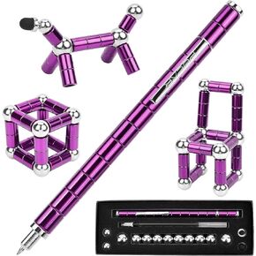 Fidget Pen, Decompression Magnetic Fidget Toy Pen, Magnet Pen Fidget Toy Relieve Pressure Novel Toy Gift for Kids or Friends! （Blue）