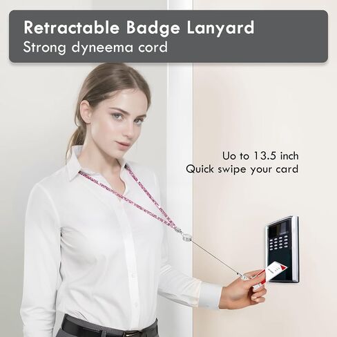 Lanyards for ID Badges 9 in 3 Set Bling Badge Lanyard with ID Badge Holder Retractable Crystal Teacher Lanyards Retractable Keychain Cruise Ship Lanyards for Women in Saudi Arabia