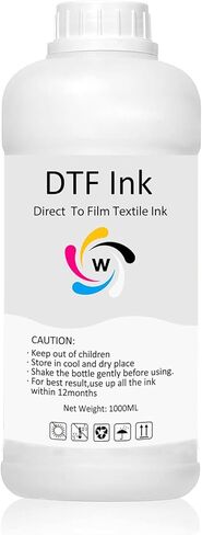 DTF White Ink 1000ML Refill for Printhead DX5 DX7 5113 XP600 L3200 4720 TX800 L1800 L805 R1390 DTF Printer, for DTF Heat Transfer Film Printing (1 Pack, White) in Kuwait