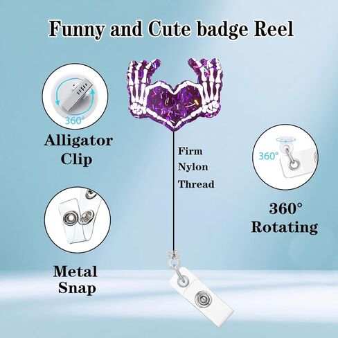 Funny Nurse Badge Reel Holder I'm a Mom and a Nurse Nothing Scares Me Glitter Badge Reels Retractable for Nurses Medical RN CNA Nursing Student Badge Clip PCT ID Card Accessories in Kuwait