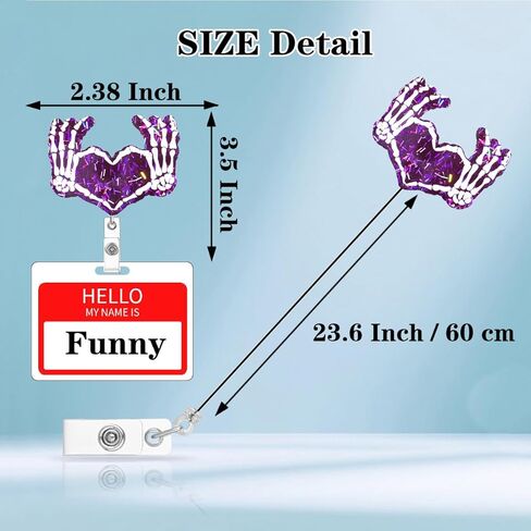 Funny Nurse Badge Reel Holder I'm a Mom and a Nurse Nothing Scares Me Glitter Badge Reels Retractable for Nurses Medical RN CNA Nursing Student Badge Clip PCT ID Card Accessories in Kuwait