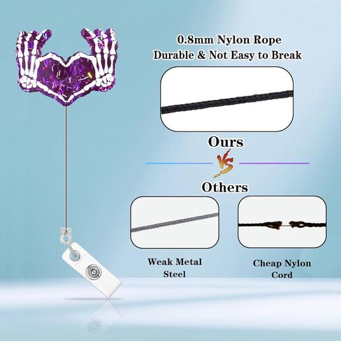 Funny Nurse Badge Reel Holder I'm a Mom and a Nurse Nothing Scares Me Glitter Badge Reels Retractable for Nurses Medical RN CNA Nursing Student Badge Clip PCT ID Card Accessories in Kuwait