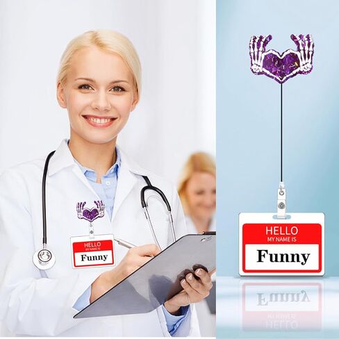 Funny Nurse Badge Reel Holder I'm a Mom and a Nurse Nothing Scares Me Glitter Badge Reels Retractable for Nurses Medical RN CNA Nursing Student Badge Clip PCT ID Card Accessories in Kuwait