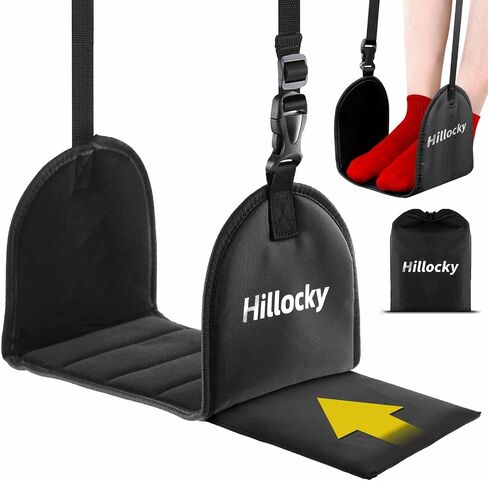 1 Pack - Foot Hammock for Plane Travel, Portable Airplane Foot Hammock with Memory Foam and Hardboard, Airplane Travel Essentials in Saudi Arabia