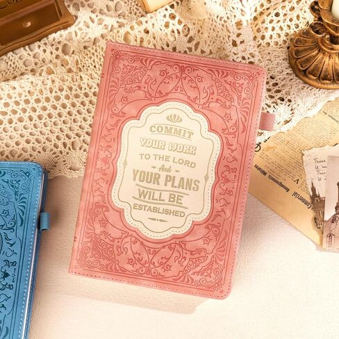 Bible Study Journal Notebook for Women 256 Pages Church Notes Journal Journaling Notebooks A5 Sermon Notes Notebook Christian Journals for Writing Diary Note Taking, Pink in Saudi Arabia