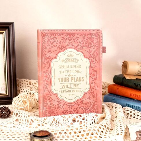 Bible Study Journal Notebook for Women 256 Pages Church Notes Journal Journaling Notebooks A5 Sermon Notes Notebook Christian Journals for Writing Diary Note Taking, Pink in Saudi Arabia