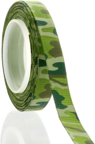 3/8" Green Camo Grosgrain Ribbon 5 Yard in Kuwait