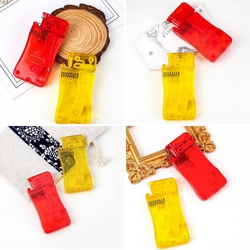 Automatic Needle Threaders for Hand Sewing, 2024 Premium Simple Needle Threader Tool for Sewing Needle Device, Self-Thread Guide Sewing Accessories for Hand Stitching (Yellow 5 Pcs) in Saudi Arabia