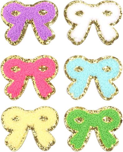 8Pcs Halloween Iron on Chenille Patches Glitter Boo Ghost Pumpkin Skull Witch Hat Bat Black Cat Sew-On Repair Embroidered Applique for Holiday Gifts DIY Decorative Clothing Dress Backpack Hat in Kuwait
