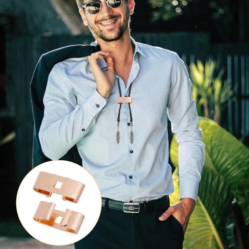 CHGCRAFT 100 Pcs Bolo Tie Slide Iron Bolo Tie Slides Clasp Replacement Accessories for DIY Keychain Bracelet Necklace Jewelry Making Findings, Golden in Saudi Arabia