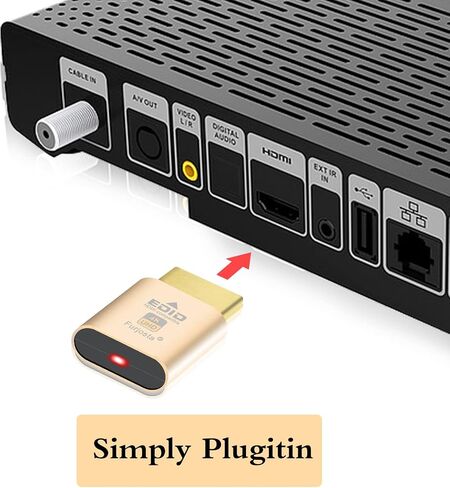 4K 120Hz HDMI 2.1 Dummy Plug – Virtual Display Emulator for PC, VR Headsets & Cryptocurrency Mining | Headless Ghost Display Adapter | Supports 8K @30Hz-1P in Saudi Arabia