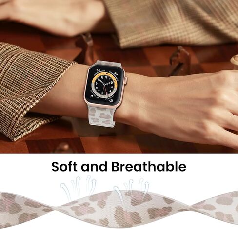 Delidigi Stretchy Bands Compatible for Apple Watch Band Women 40mm 38mm 41mm 42mm 44mm 45mm 46mm 49mm, Nylon Braided Straps for iWatch Series 10 9 8 7 6 SE 5 4 3 Ultra Ultra 2 in Saudi Arabia
