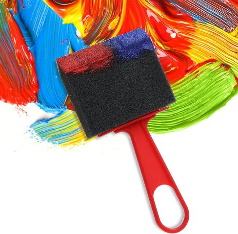 Bates- Foam Paint Brushes, 3-Inch, 12 Pack, Red Handle, Sponge Brushes, Sponge Paint Brush, Foam Brushes for Painting, Foam Brushes for Staining, Paint Sponges, Foam Brushes for Mod Podge Brushes in Saudi Arabia