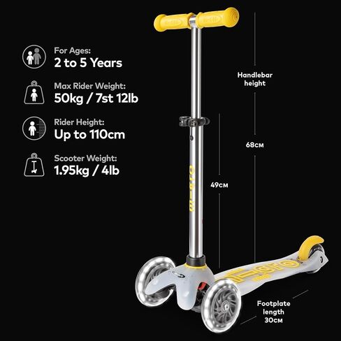 Micro Kickboard Mini Deluxe LED THE THE THE THE THE-THE-SHEER SWISSER SCOOTER in Kuwait