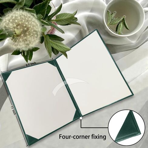 أصحاب الشهادة 8.5 "X11" دبلوم التخرج دبلوم وثيقة المجلدات الجلدية ، حزمة أسود -1 in Kuwait