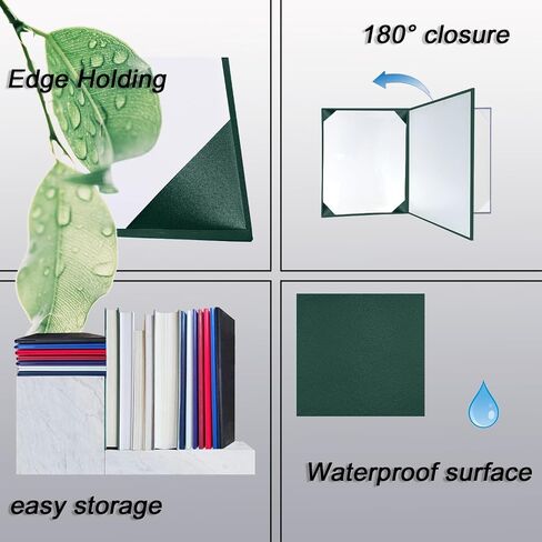 أصحاب الشهادة 8.5 "X11" دبلوم التخرج دبلوم وثيقة المجلدات الجلدية ، حزمة أسود -1 in Kuwait