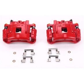 Power Stop Front S4938 Pair of High-Temp Red Powder Coated Calipers