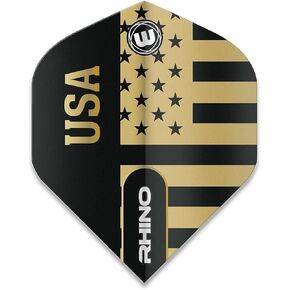 Winmau USA American Flag Stars & Stripes Patriot 100 Micron Strong Standard Dart Flights (3 Sets)