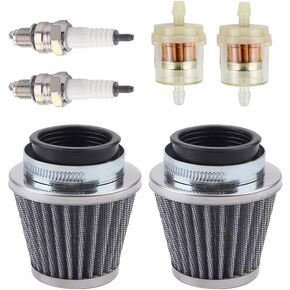 2pcs 38mm 1.5 Air Filter, Compatible with 49cc 50cc 70cc 90cc 110cc 125cc 150cc GY6 139QMB 139QMA Motorcycle ATV Quad Dirt Pit Bike Scooter Go Kart