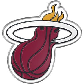 FANMATS 60435 Miami Heat Heavy Duty Aluminum Embossed Color Emblem