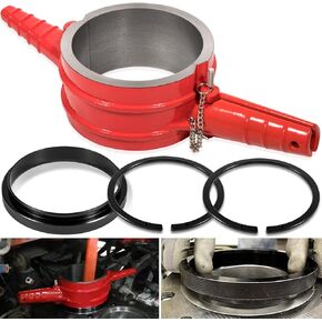 7040 Piston Ring Compressor Tool, Piston Ring Compressor Adapter & Anti-Polishing Ring Kit For Cummins ISX QSX, Caterpillar (CAT) 3400, C-15 5.4" bore