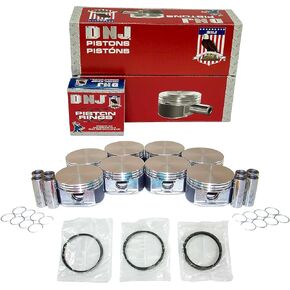 DNJ PRK1100 Piston and Ring Kit For 1999-2007 Chrysler Dodge Jeep Mitsubishi Aspen Commander Dakota Durango Grand Cherokee Raider Ram 1500 4.7L V8 SOHC 16V Naturally Aspirated