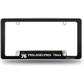 Rico Industries NBA Basketball Primary 12" x 6" Chrome All Over Automotive License Plate Frame for Car/Truck/SUV