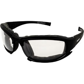 Epoch Hybrid Photochromic Padded Motorcycle Sunglasses Clear to Smoke Lens ANSI Z87.1+