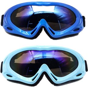 Motorcycle Goggles- Set of 2 -Dirt Bike ATV Motocross Anti-UV Riding Offroad Protective Tactical Military Goggle