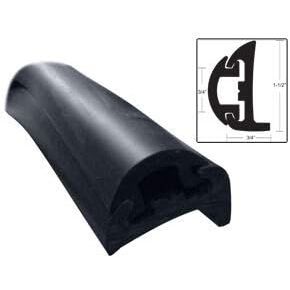TACO Metals Taco Semi-Rigid Rub Rail Kit - Black w/Black Insert - 50039; / V11-9795BBK50D-2 /
