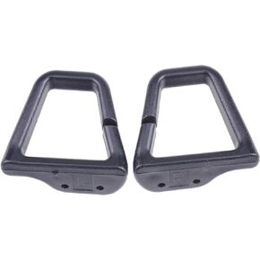 1 Pair Ebony Black Front Seat Belt Shoulder Guides Clips 16817202 16817203 HT7203/7202 Compatible with Camaro Firebird Convertible 1993-2002