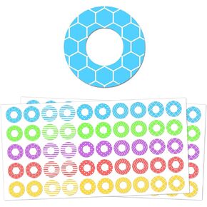 2000 Pack, Hole Reinforcement Stickers Labels - 0.25", 20 Assorted Designs