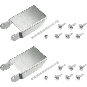 Motoforti 2 Set Front Storage Lid Replacement Hinge Kit For Polaris Sportsman 450 570 850 2015 2016 2017 ATV Aluminum Bracket With Bolts and Screws Kit Accessories Tool