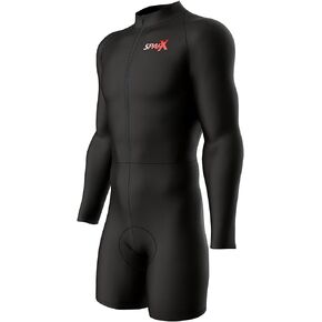 Sparx Long Sleeve Cycling Skinsuit Pro Team Bicycle Suit Bike Racing Suit Cycle Kit 3D Pad