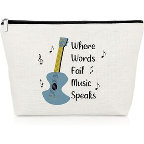 Ukulele Player Makeup Bag Ukulele Lovers Gifts Ukulele Acquisition Syndrome Cosmetic Bag Ukulele Themed Gifts Ukulele Musician Gifts Ukulele Teacher Gift Christmas Birthday Gifts Travel Cosmetic Pouch