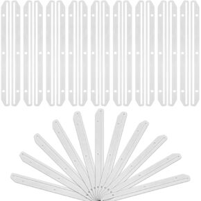 100 Pcs 3 Hole Punched Magazine Holders for Binders 11.8In Plastic Magazine Organizer 3 Ring Binder Insert Strips Clear Magazine Collector for File Book Craft Paper